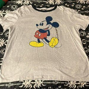 Mickey Mouse Blue Ringer T-Shirt New with Sticker XXL